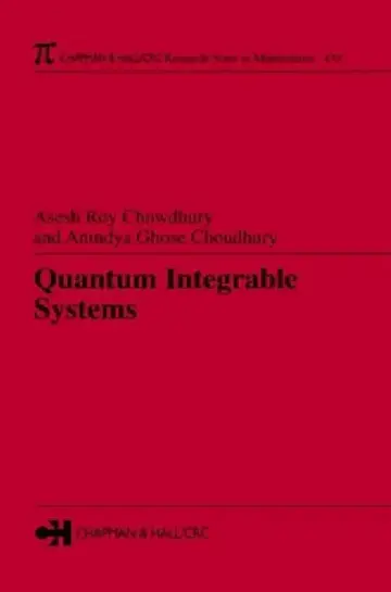 Cover of Quantum Integrable Systems