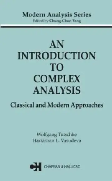 Cover of An Introduction to Complex Analysis