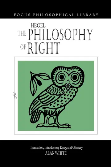 Cover of Hegel's the Philosophy of Right