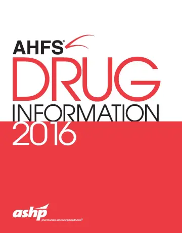 Cover of AHFS Drug Information 2016