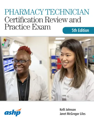 Cover of Pharmacy Technician Certification Review and Practice Exam