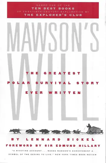 Cover of Mawson's Will