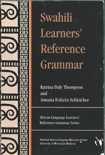 Cover of Swahili Learners' Reference Grammar