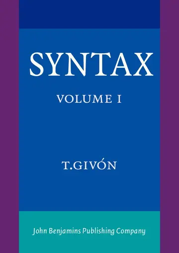 Cover of Syntax