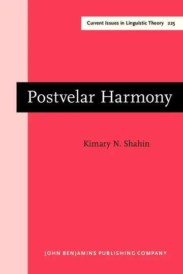 Cover of Postvelar Harmony