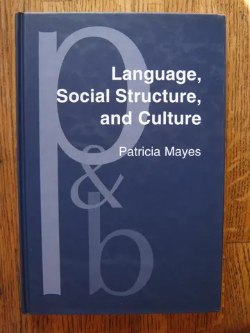 Cover of Language, Social Structure, and Culture
