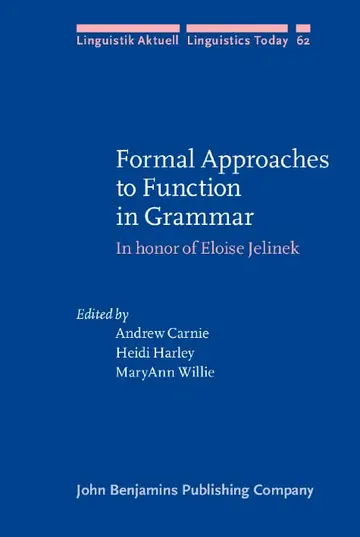Cover of Formal Approaches to Function in Grammar