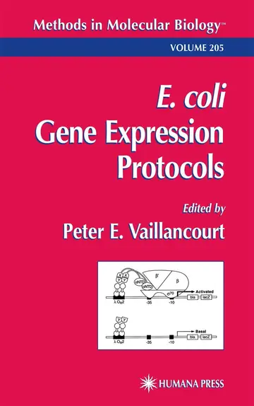 Cover of E. Coli Gene Expression Protocols