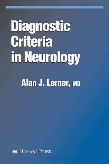 Cover of Diagnostic Criteria in Neurologya