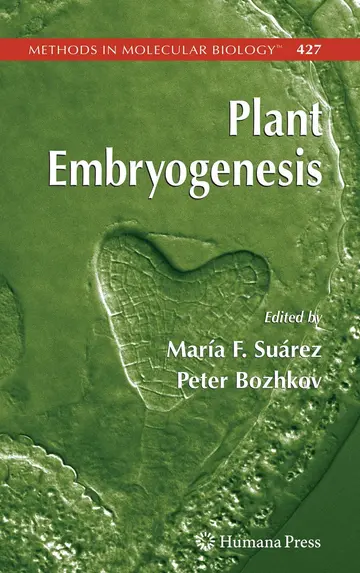 Cover of Plant Embryogenesis