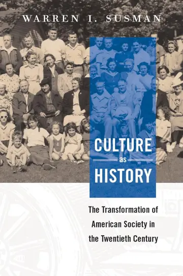 Cover of Culture as History