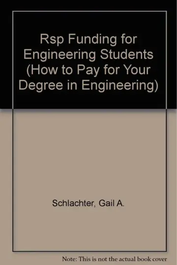 Cover of Rsp Funding for Engineering Students, 2002-2004