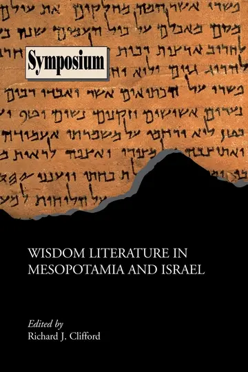 Cover of Wisdom Literature in Mesopotamia and Israel