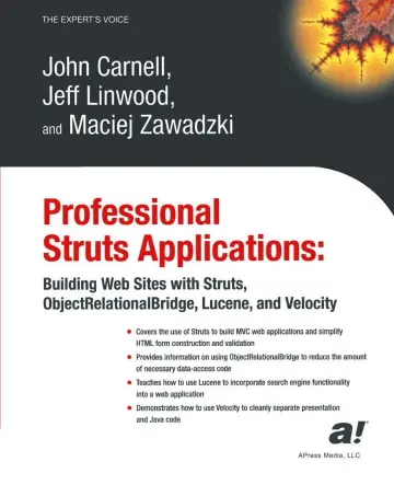 Cover of Professional Struts Applications