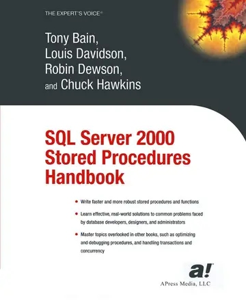 Cover of SQL Server 2000 Stored Procedures Handbook