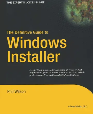 Cover of The Definitive Guide to Windows Installer