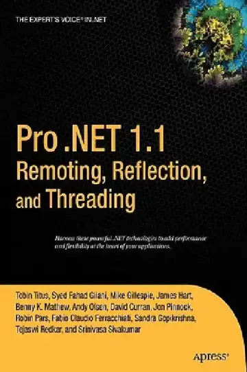 Cover of Pro .Net 1.1 Remoting, Reflection, and Threading