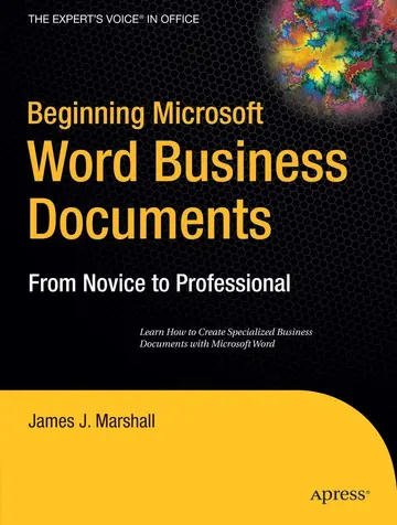 Cover of Beginning Microsoft Word Business Documents