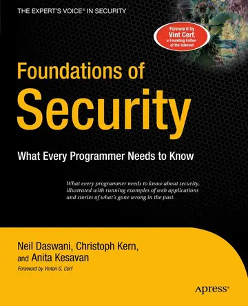Cover of Foundations of Security