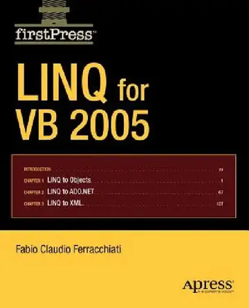 Cover of Linq for VB 2005