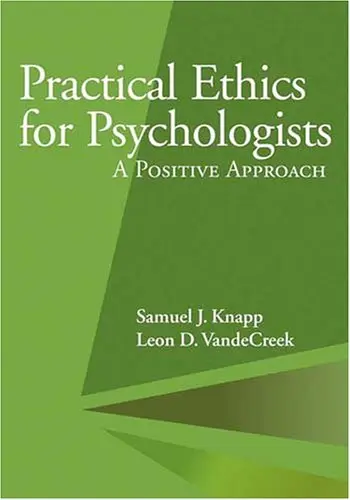 Cover of Practical Ethics for Psychologists