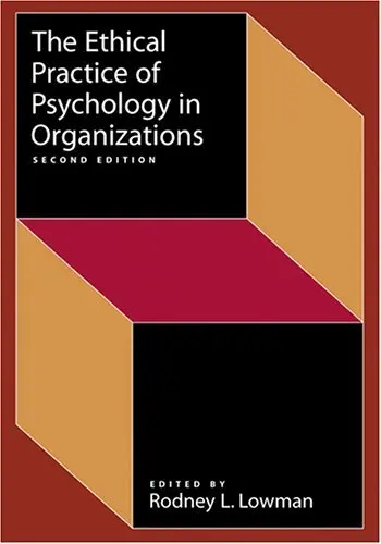 Cover of The Ethical Practice of Psychology in Organizations (Society for Industrial & Organizational Psychology (SIOP))