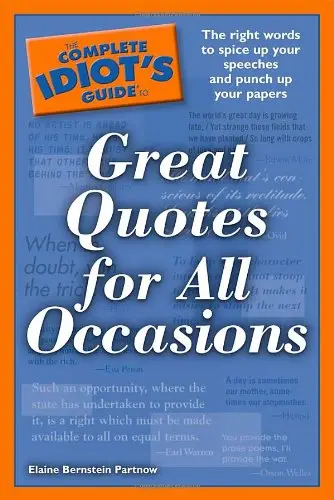 Cover of The Complete Idiot's Guide to Great Quotes for All Occasions