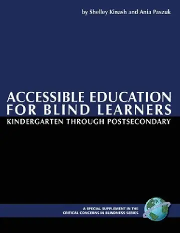 Cover of Accessible Education for Blind Learners Kindergarten Through Postsecondary