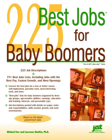 Cover of 225 Best Jobs for Baby Boomers