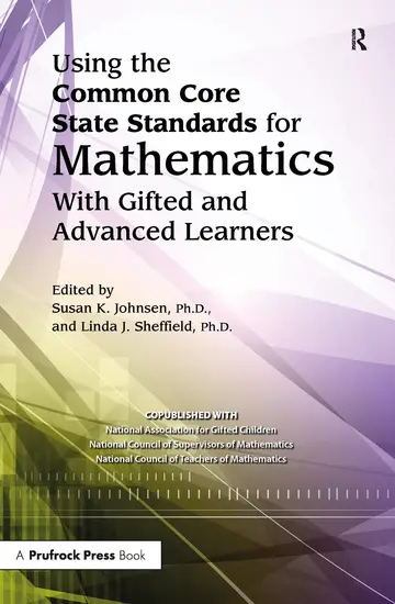 Cover of Using the Common Core State Standards in Mathematics with Gifted and Advanced Learners