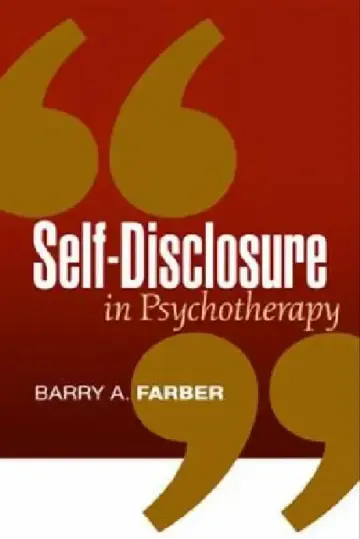 Cover of Self-Disclosure in Psychotherapy