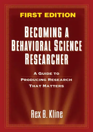 Cover of Becoming a Behavioral Science Researcher, First Edition