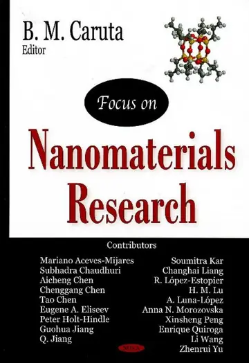 Cover of Focus on Nanomaterials Research