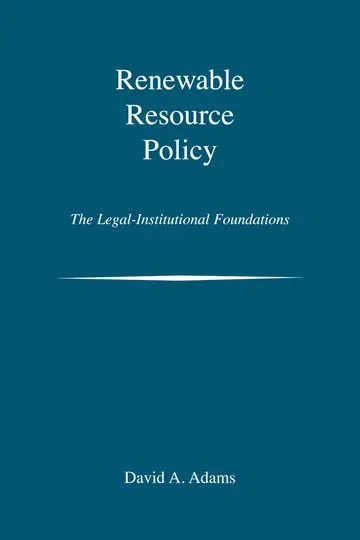 Cover of Renewable Resource Policy