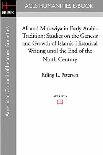 Cover of Ali and Mu'awiya in Early Arabic Tradition