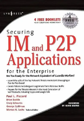 Cover of Securing Im and P2P Applications for the Enterprise