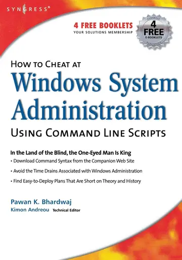 Cover of How to Cheat at Windows System Administration Using Command Line Scripts