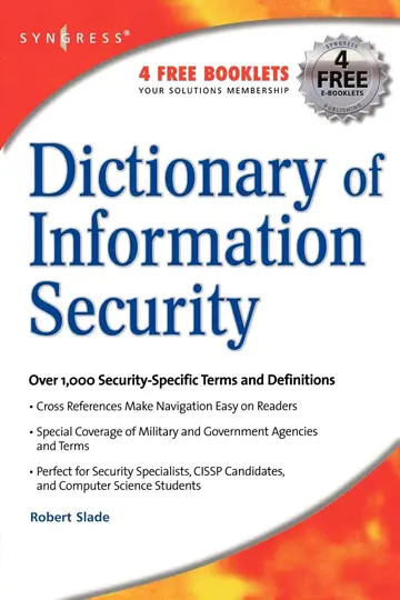 Cover of Dictionary of Information Security