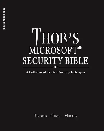 Cover of Thor's Microsoft Security Bible