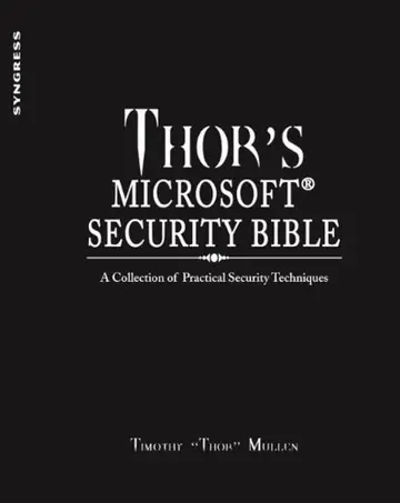 Cover of Thor's Microsoft Security Bible