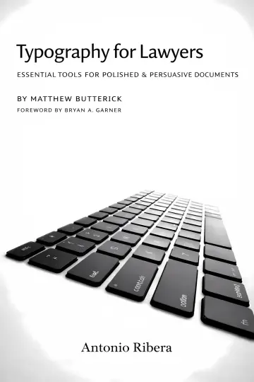 Cover of Typography for Lawyers