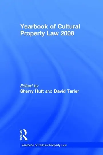 Cover of Yearbook of Cultural Property Law 2008