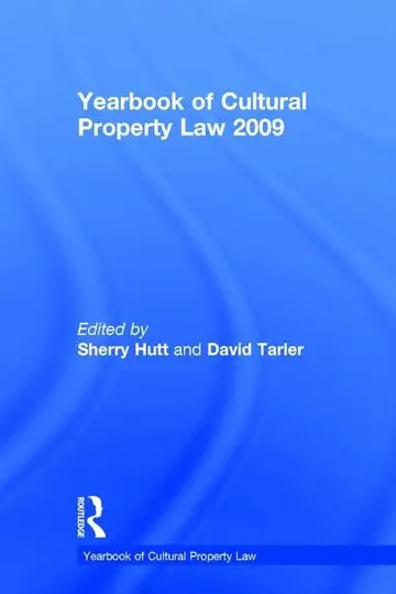 Cover of Yearbook of Cultural Property Law 2009