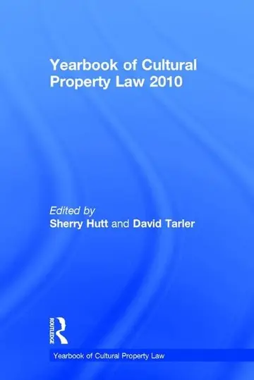 Cover of Yearbook of Cultural Property Law 2010