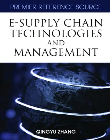 Cover of E-supply Chain Technologies and Management
