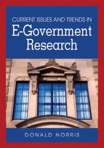 Cover of Current Issues and Trends in E-Government Research