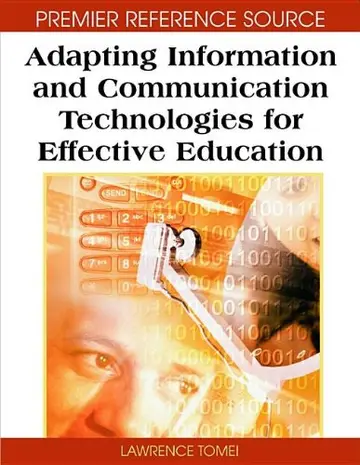 Cover of Adapting Information and Communication Technologies for Effective Education