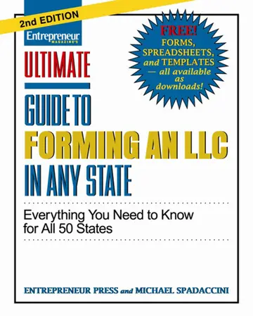 Cover of Ultimate Guide to Forming an LLC in Any State