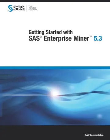 Cover of Getting Started with SAS Enterprise Miner 5.3