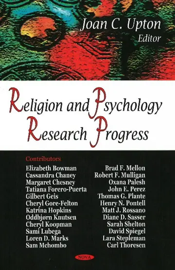 Cover of Religion and Psychology